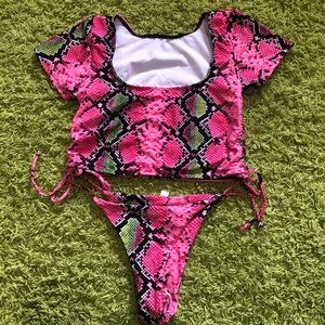 Shein Snakeskin Swimsuit - NWT